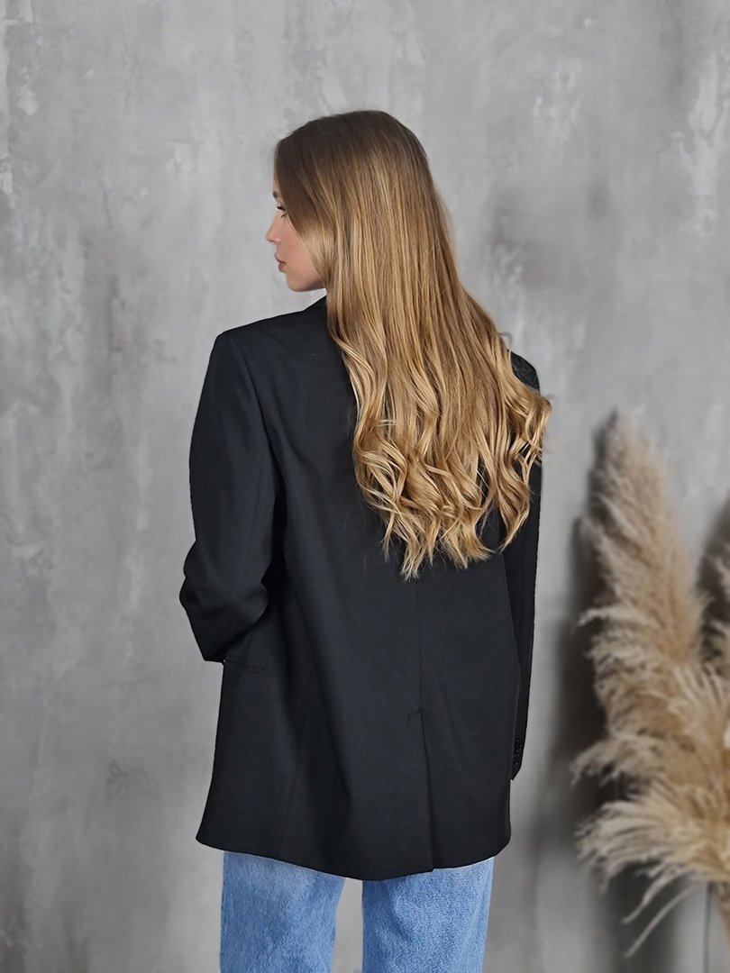 Пиджак Vicolo с брошью розой чёрный, фотография №4