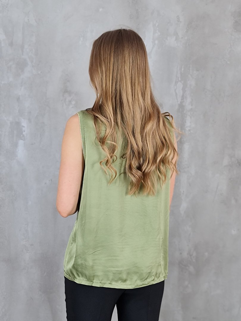 Топ My Little Italy с золотыми швами хаки, фотография №2