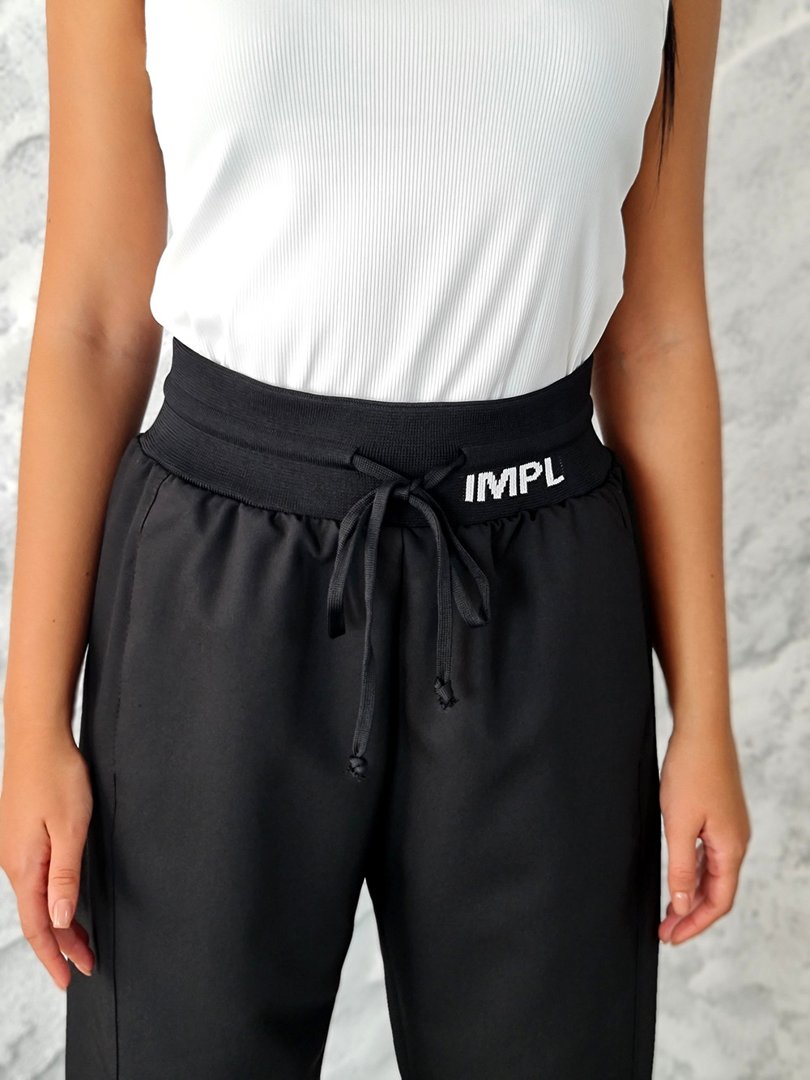 Брюки Imperial на резинке черные, фотография №4