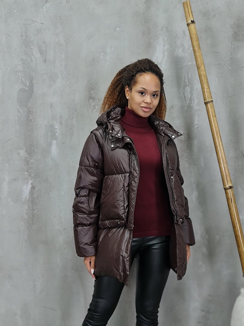 Куртка Vicolo натуральный пух шоколад, фотография №2