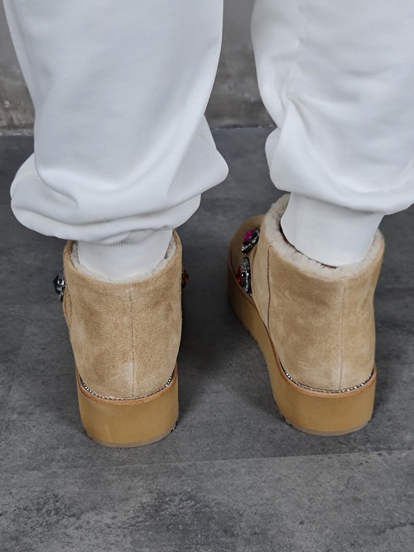 Угги KURT GEIGER с украшениями коричневые, фотография №5