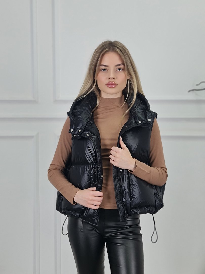 Куртка Vicolo натуральный пух черная, фотография №3