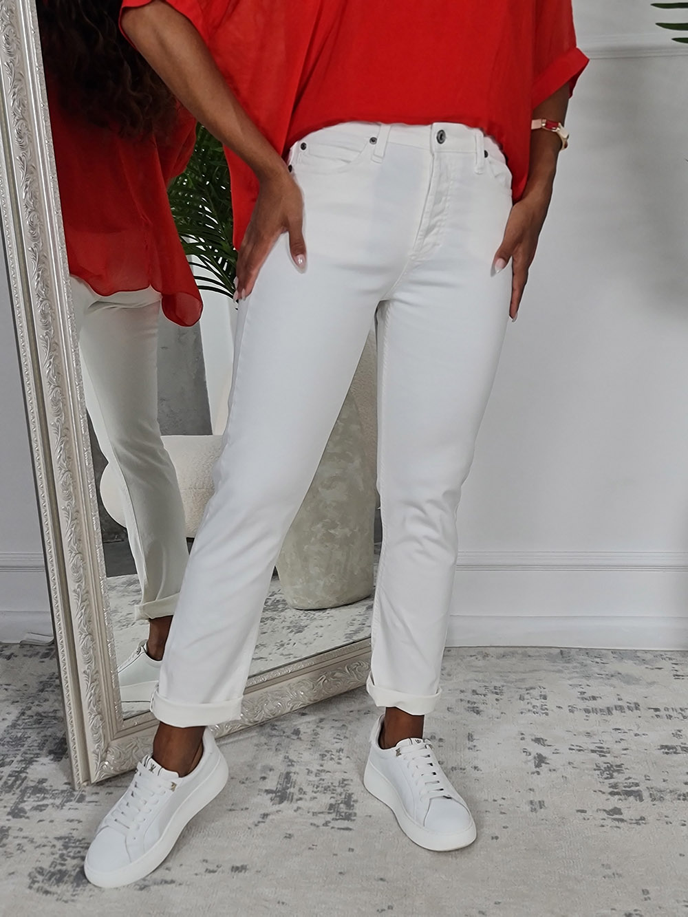 Джинсы Please skinny белые, фотография №1