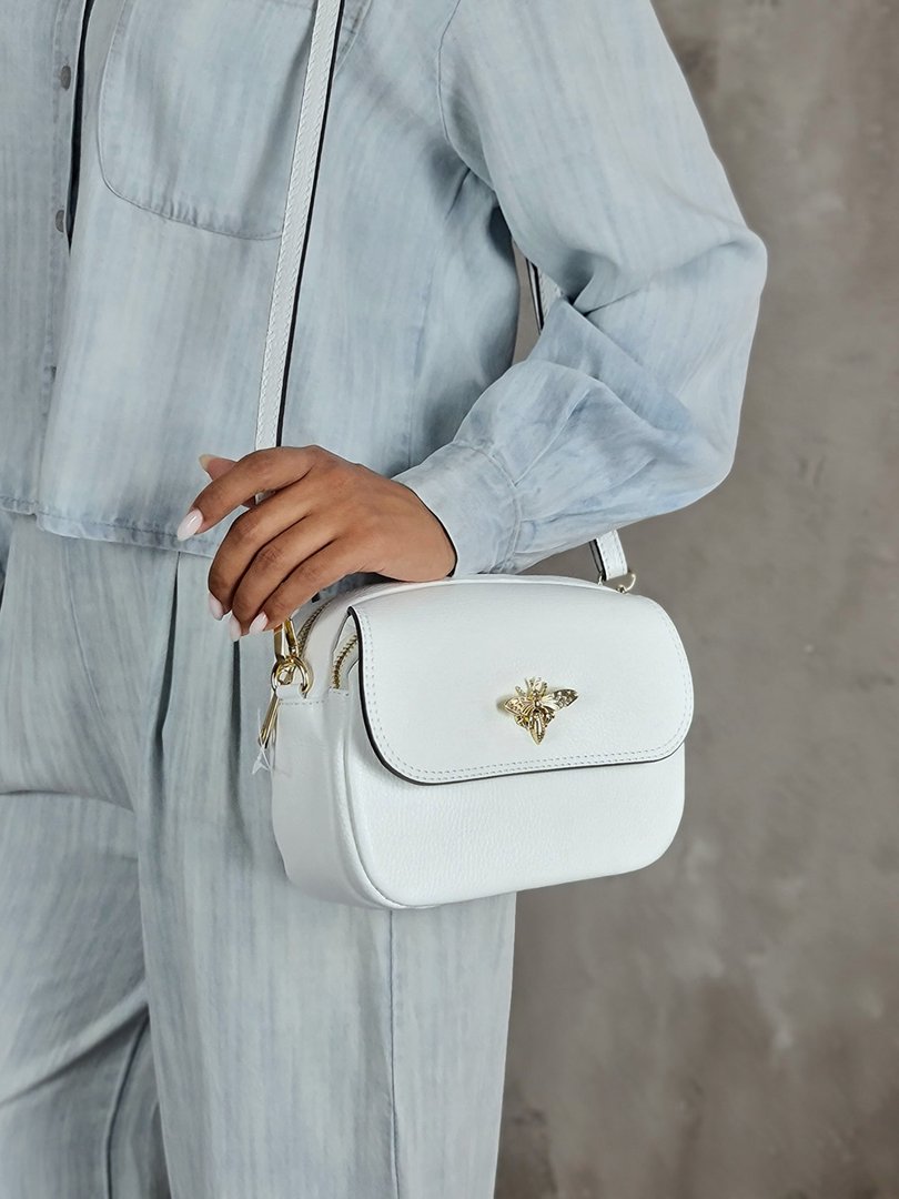 Сумка My Little Italy с пчелкой белая, фотография №3