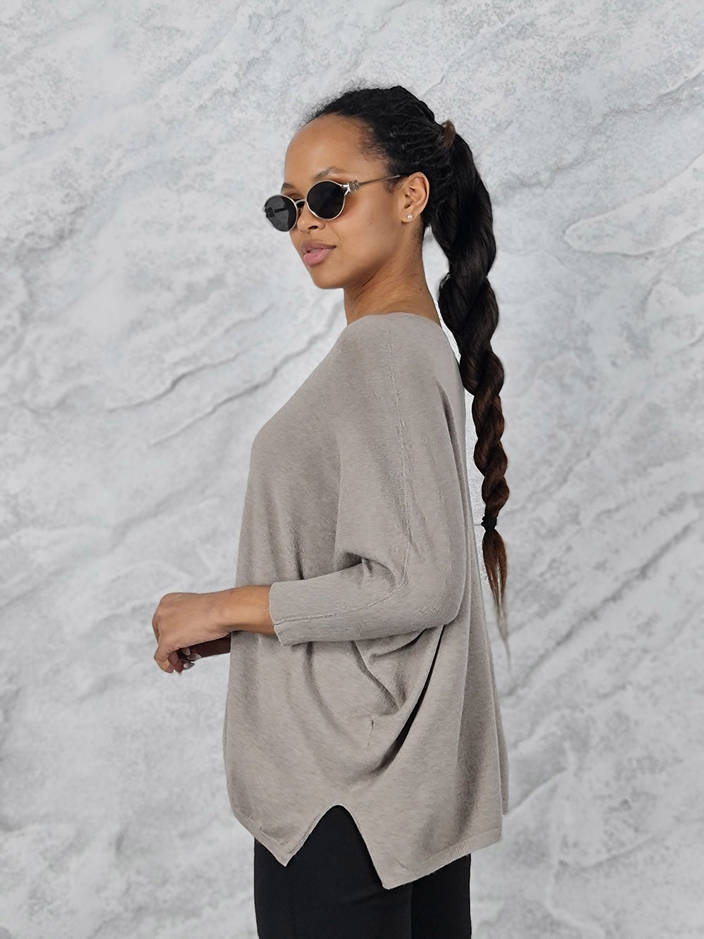 Джемпер Imperial v-вырез бежевый, фотография №3