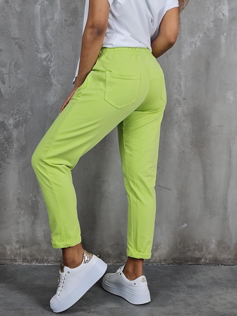 Брюки Naiif со скрытыми молниями лайм, фотография №4