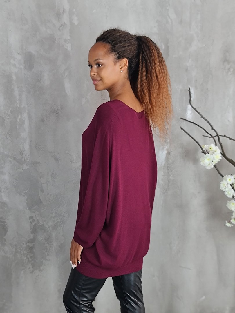 Джемпер Kontatto бесшовный бордо, фотография №3