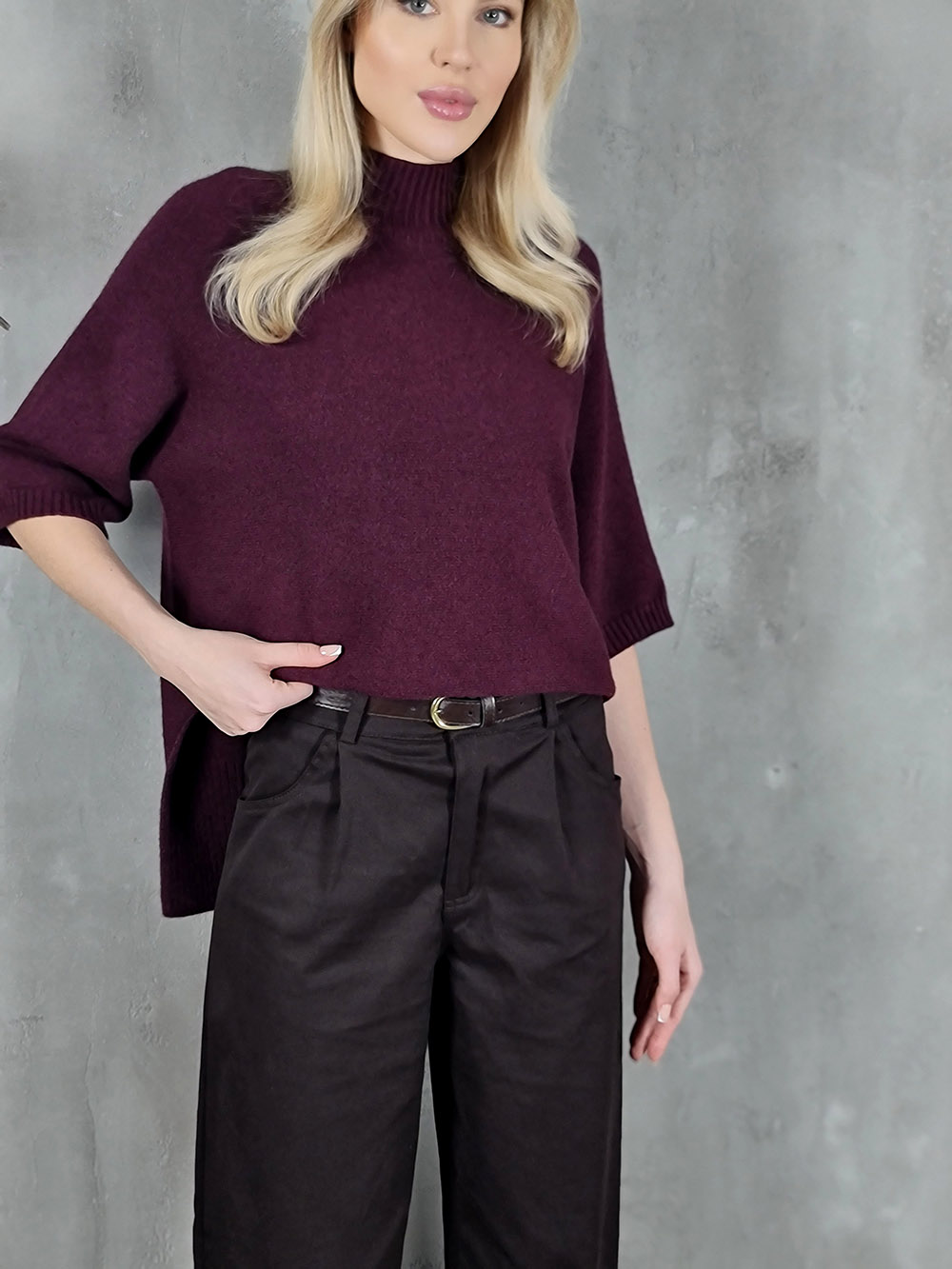 Брюки Imperial с ремнем шоколад, фотография №2