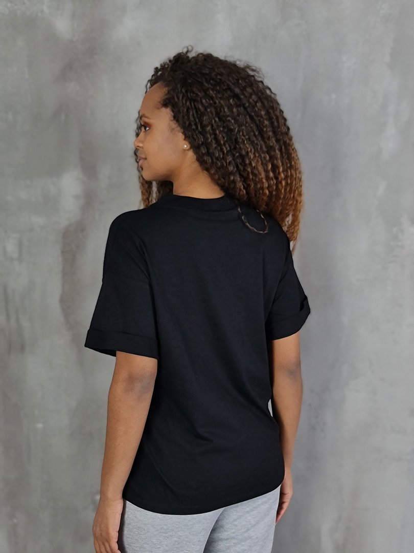 Футболка Imperial с надписью "You are beautiful" чёрная, фотография №3