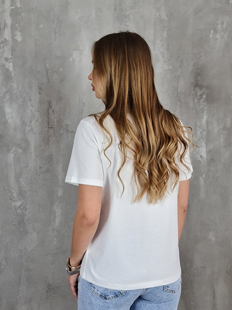 Футболка Y.Two с голубой монро белая, фотография №3