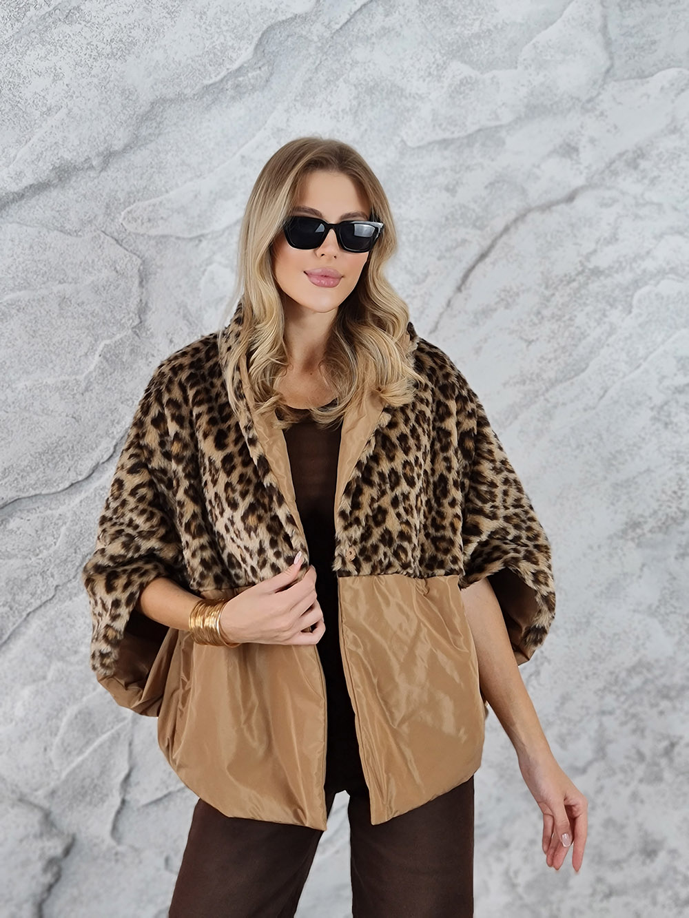 Куртка paquito песочная леопард , фотография №1