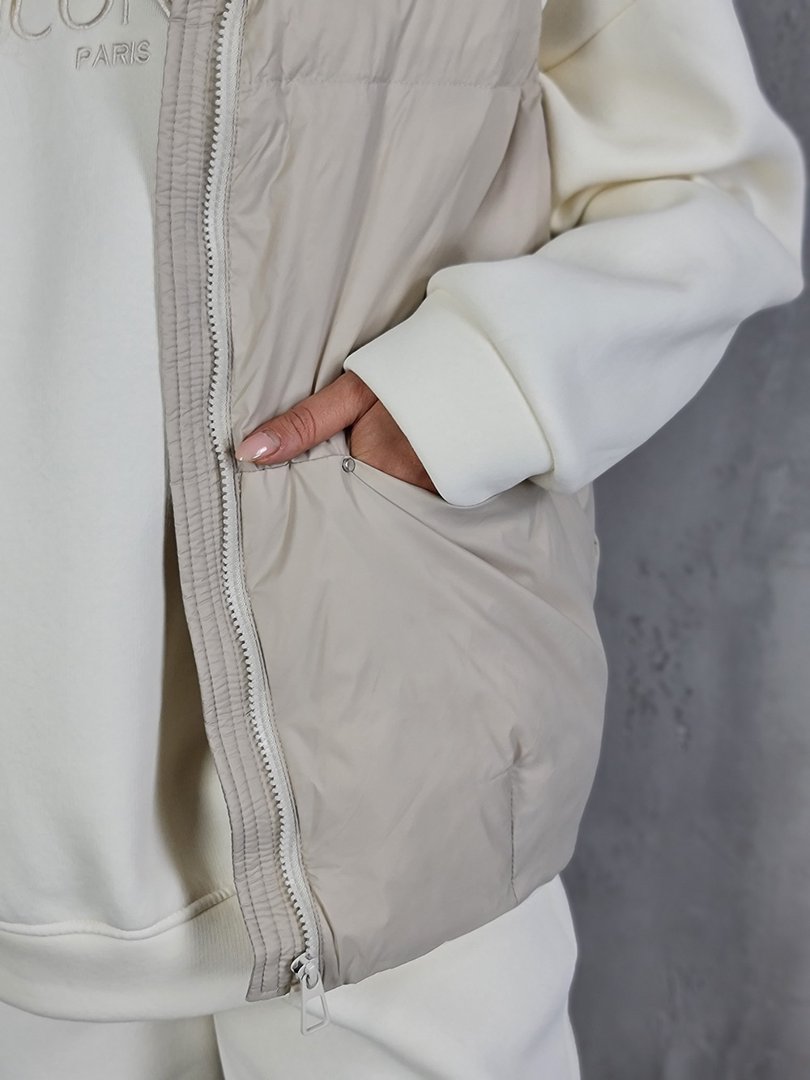 Жилет My Star Collection с карманами кремовый, фотография №3