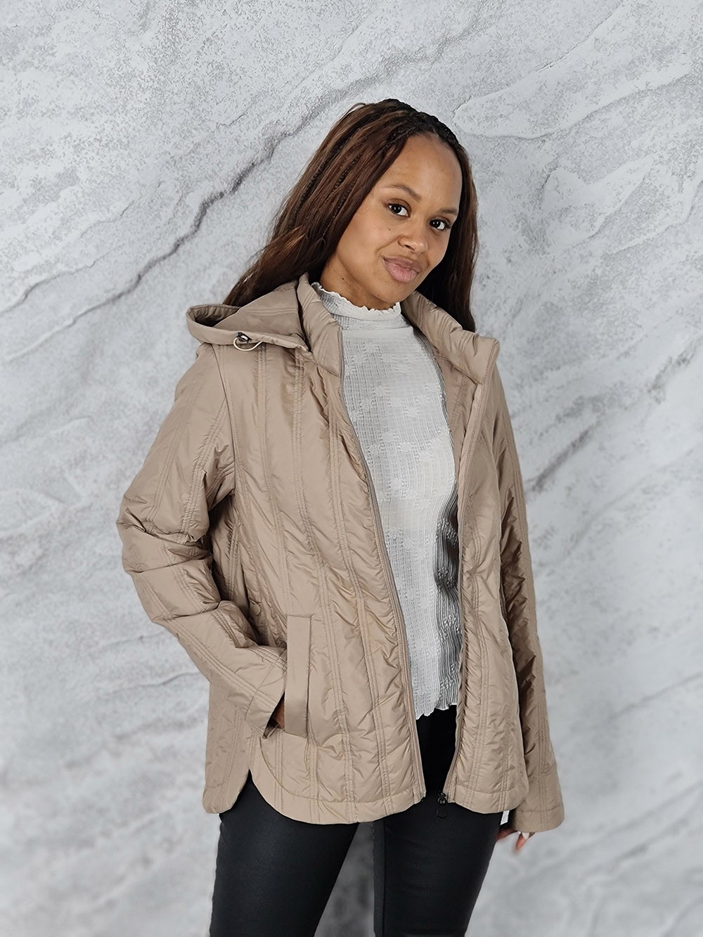 Куртка Monte Cervino с капюшоном кэмел, фотография №1