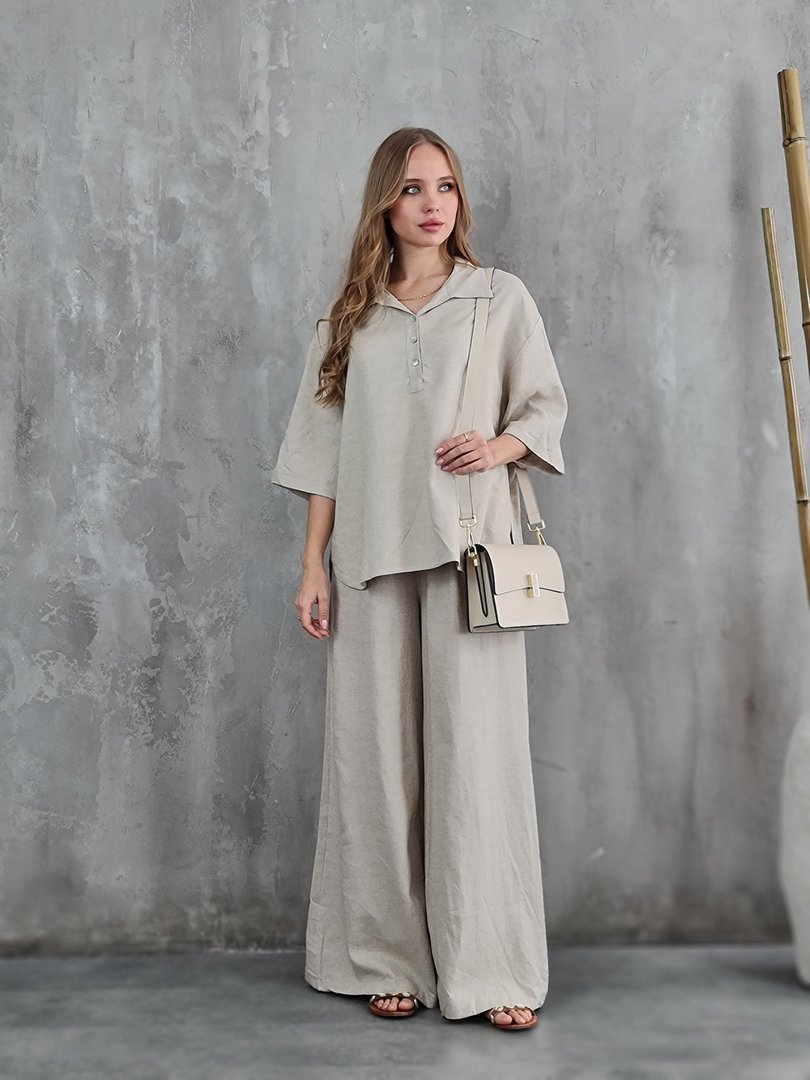 Рубашка MIHO'S бежевая, фотография №2