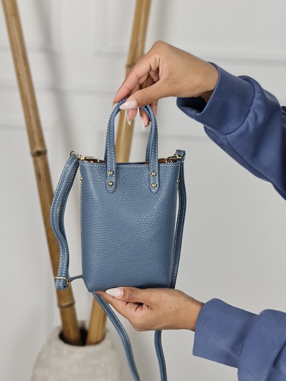 Сумка маленькая синяя, фотография №1