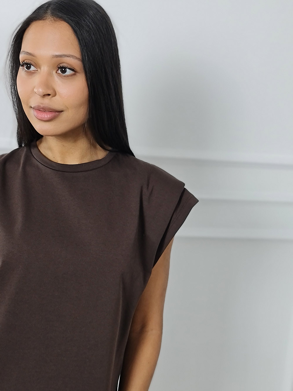 Футболка Souvenir двойной рукав шоколад , фотография №2