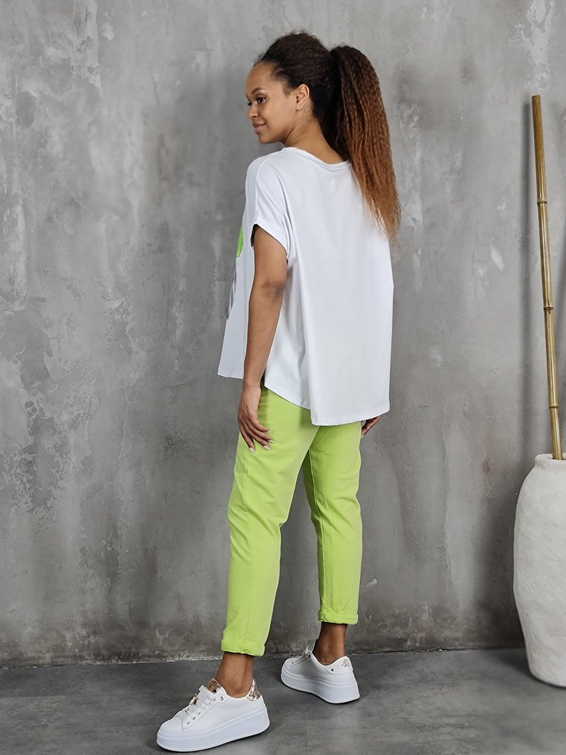 Брюки Naiif со скрытыми молниями лайм, фотография №3