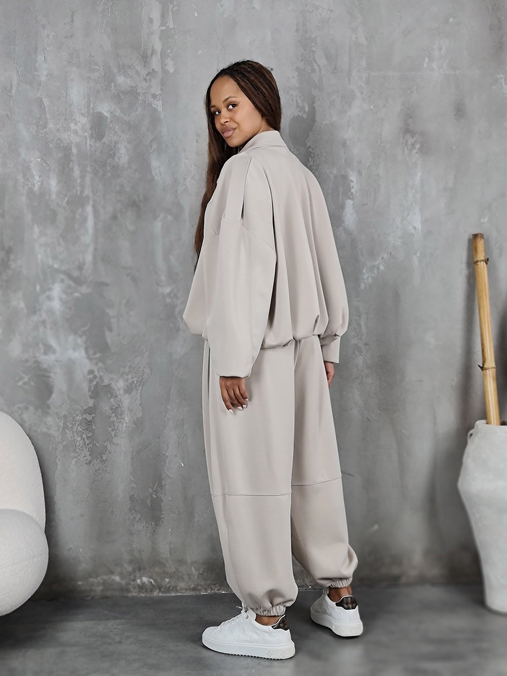 Бомбер Imperial на молнии бежевый, фотография №4