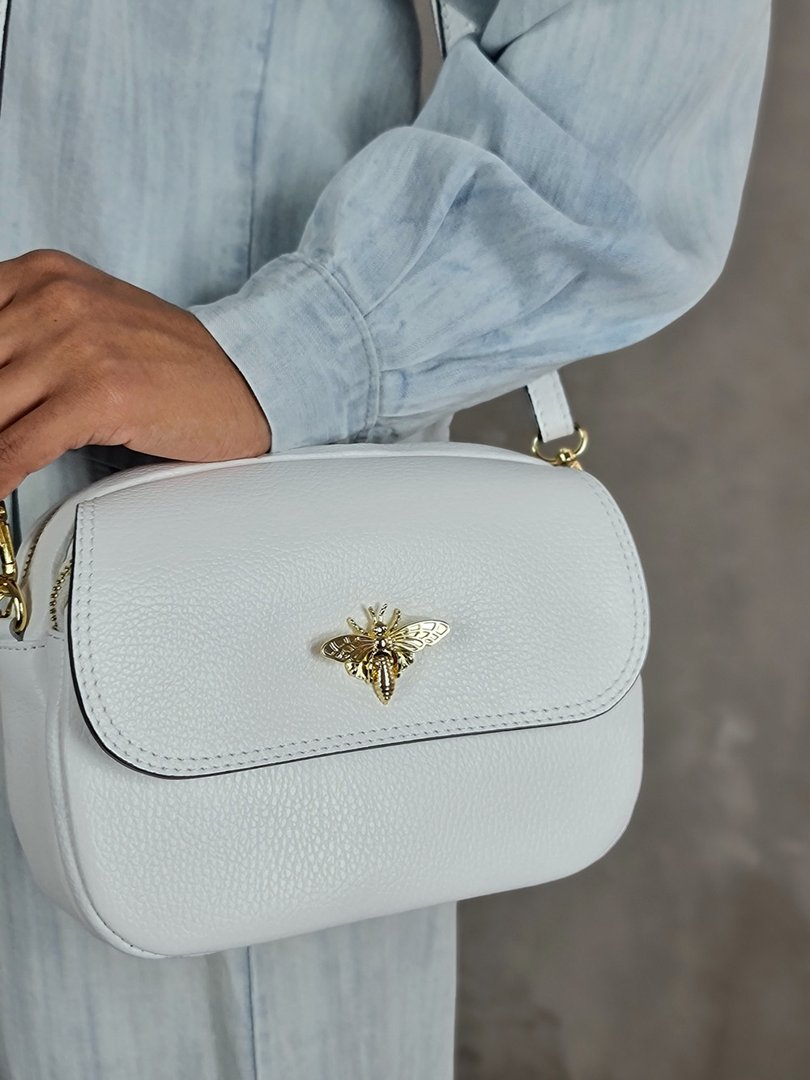 Сумка My Little Italy с пчелкой белая, фотография №5