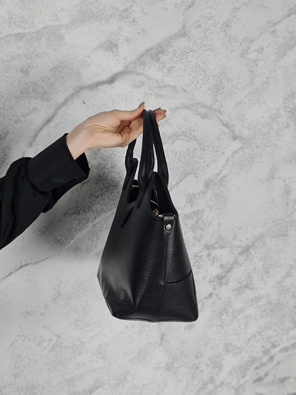 Сумка кожа черная, фотография №2