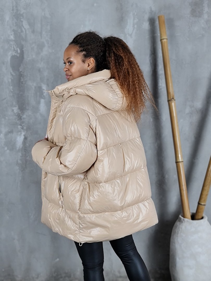 Куртка Vicolo натуральный пух бежевая, фотография №6