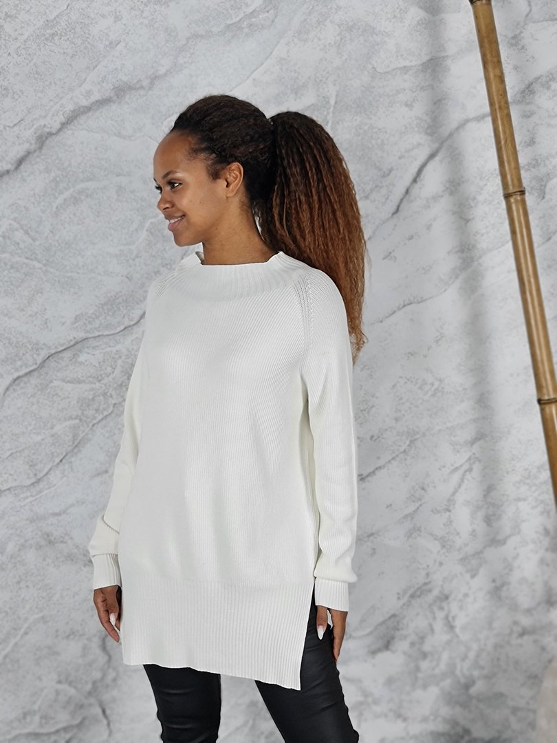 Джемпер Kontatto удлиненный белый , фотография №1