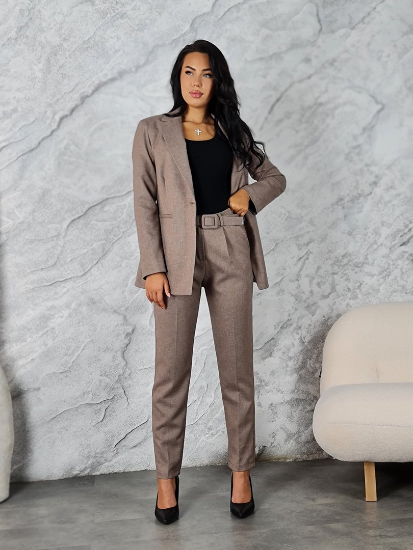 Костюм Naiif пиджак и брюки капучино, фотография №4