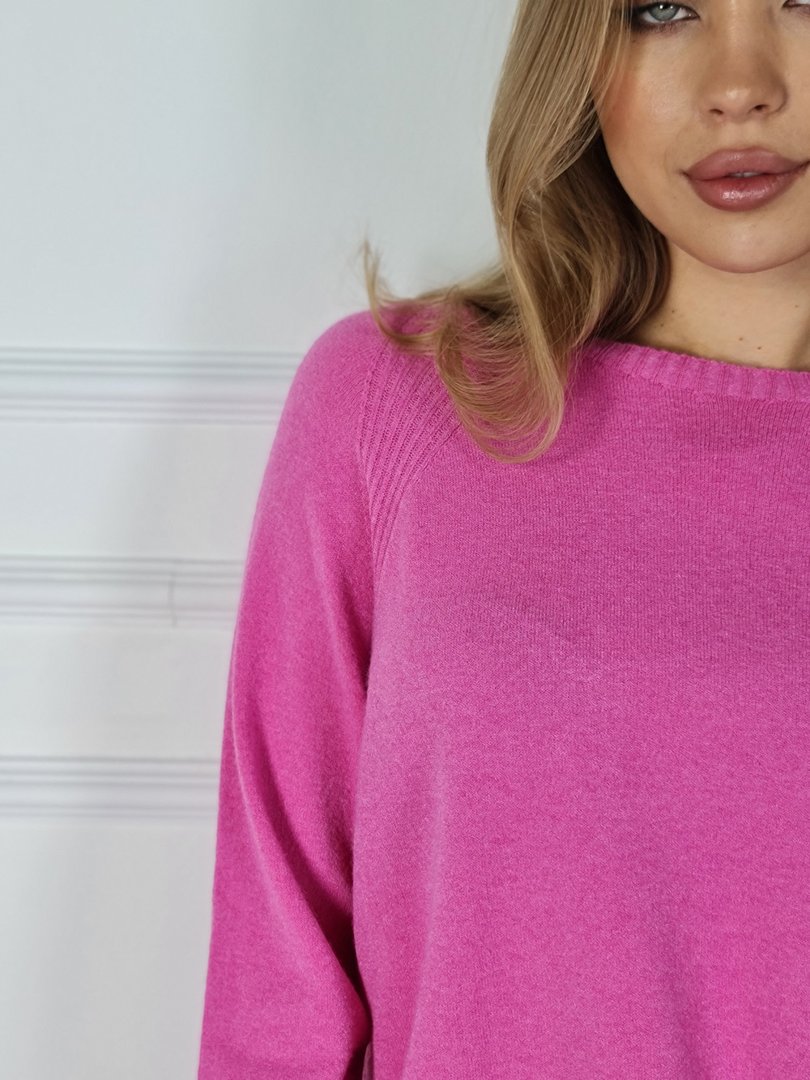 Джемпер J&J Couture укороченный спереди фуксия, фотография №4