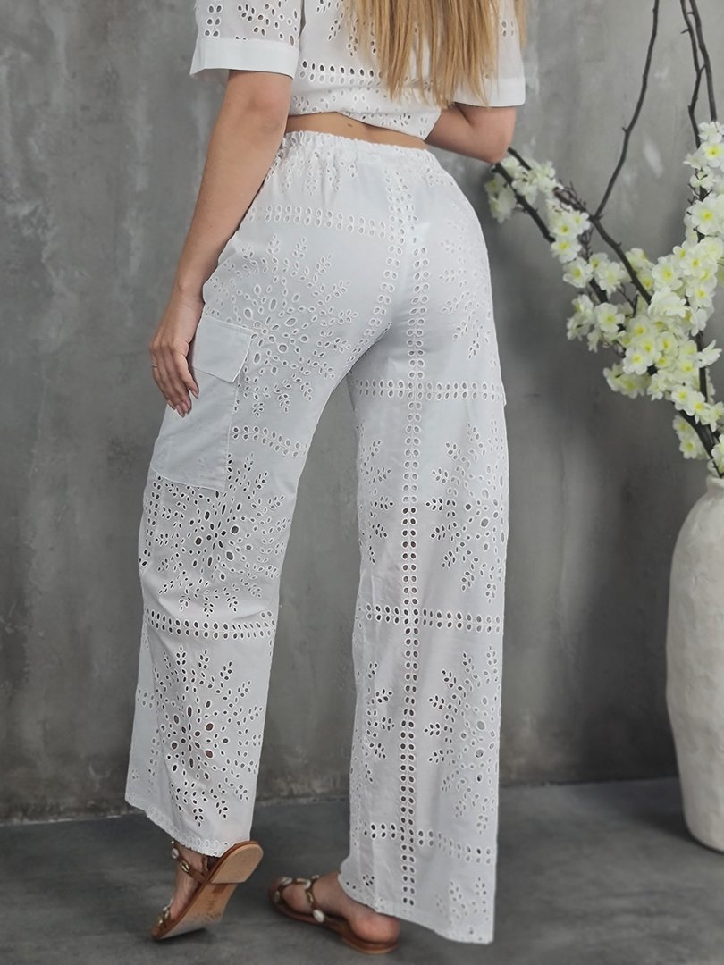 Костюм MIHO'S рубашка и брюки белый, фотография №5