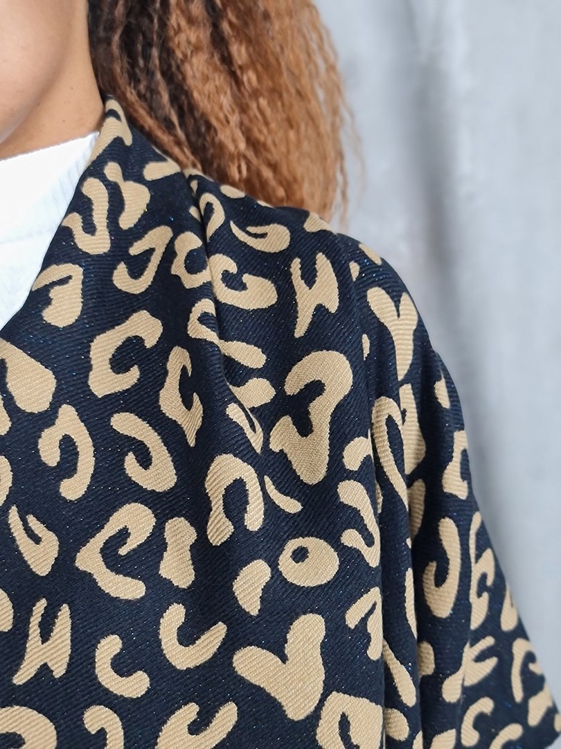 Палантин Luna Chiara леопард беж.-черн., фотография №3