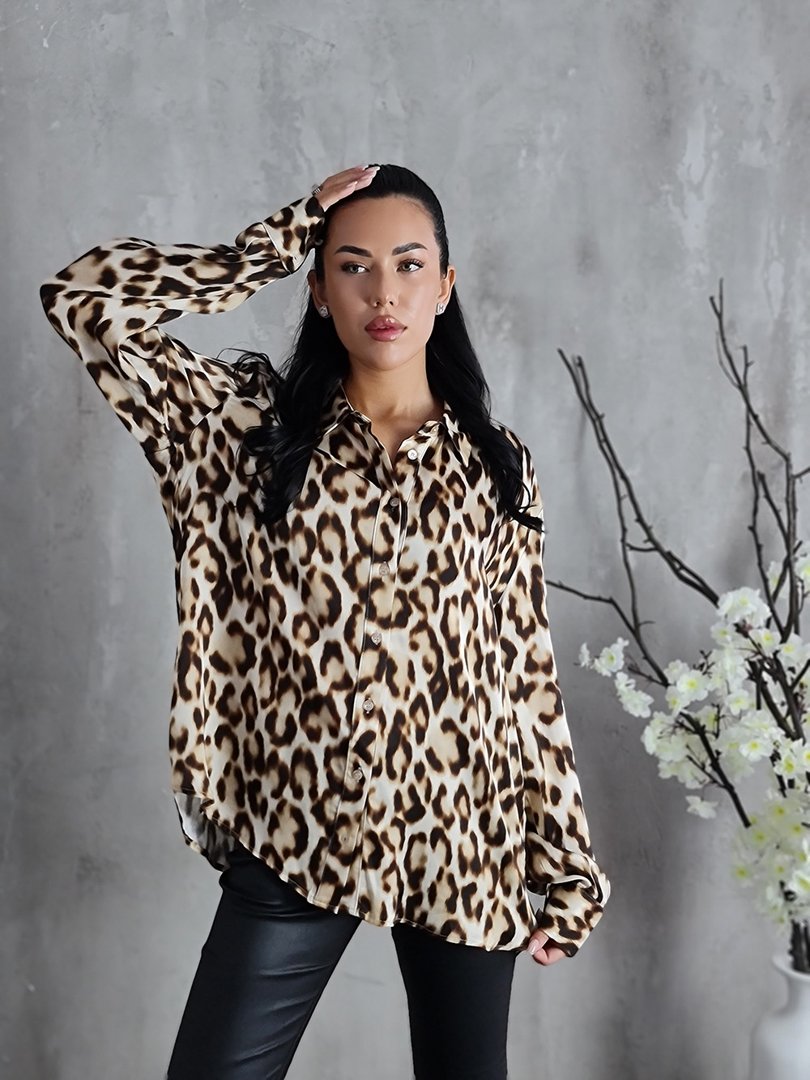 Рубашка Imperial с принтом леопард, фотография №3