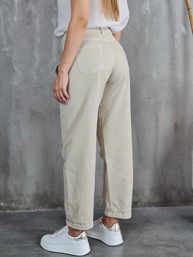 Джинсы Souvenir бананы бежевые, фотография №3