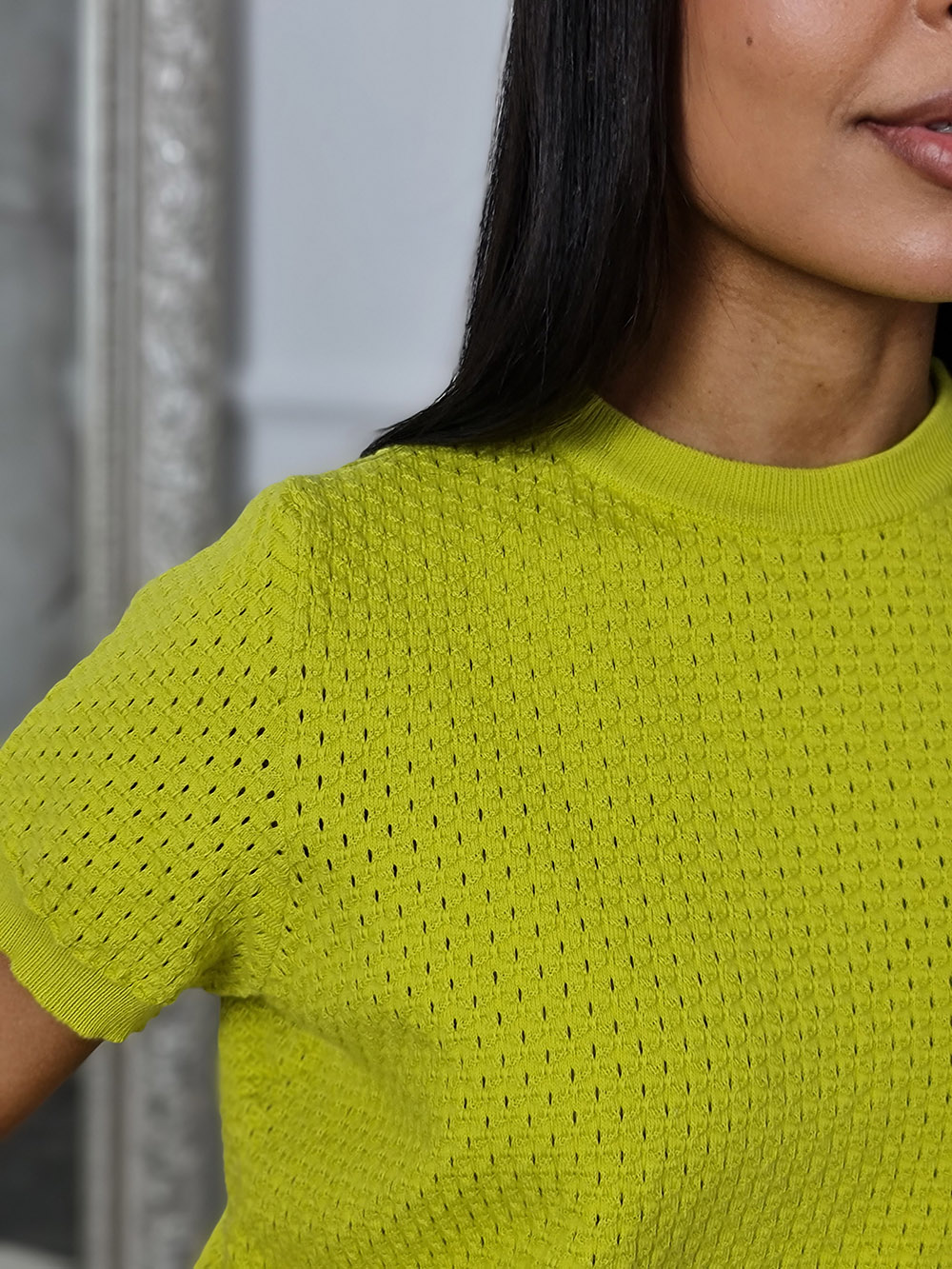 Джемпер Vicolo с перфорацией салатовый, фотография №3