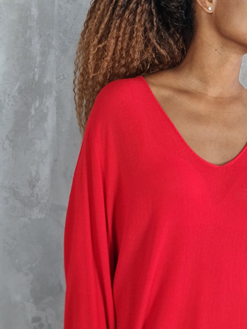 Джемпер Kontatto бесшовный красный, фотография №3