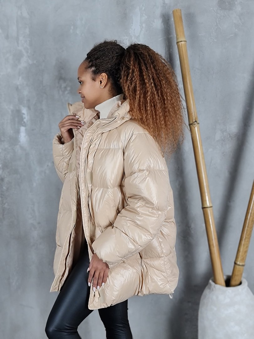 Куртка Vicolo натуральный пух бежевая, фотография №5