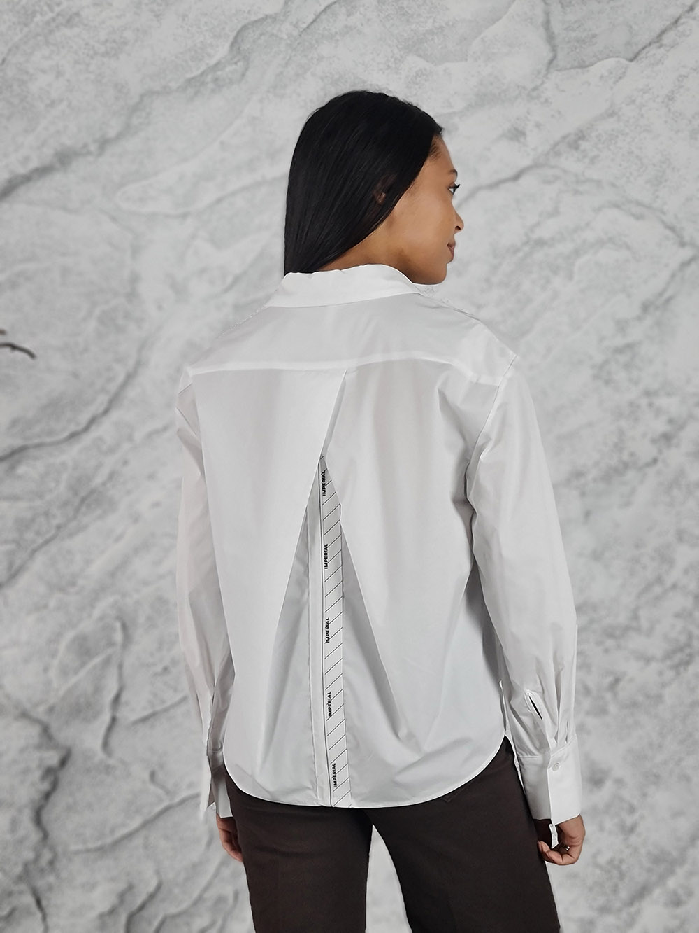 Рубашка Imperial с надписью imperial сзади белая, фотография №3
