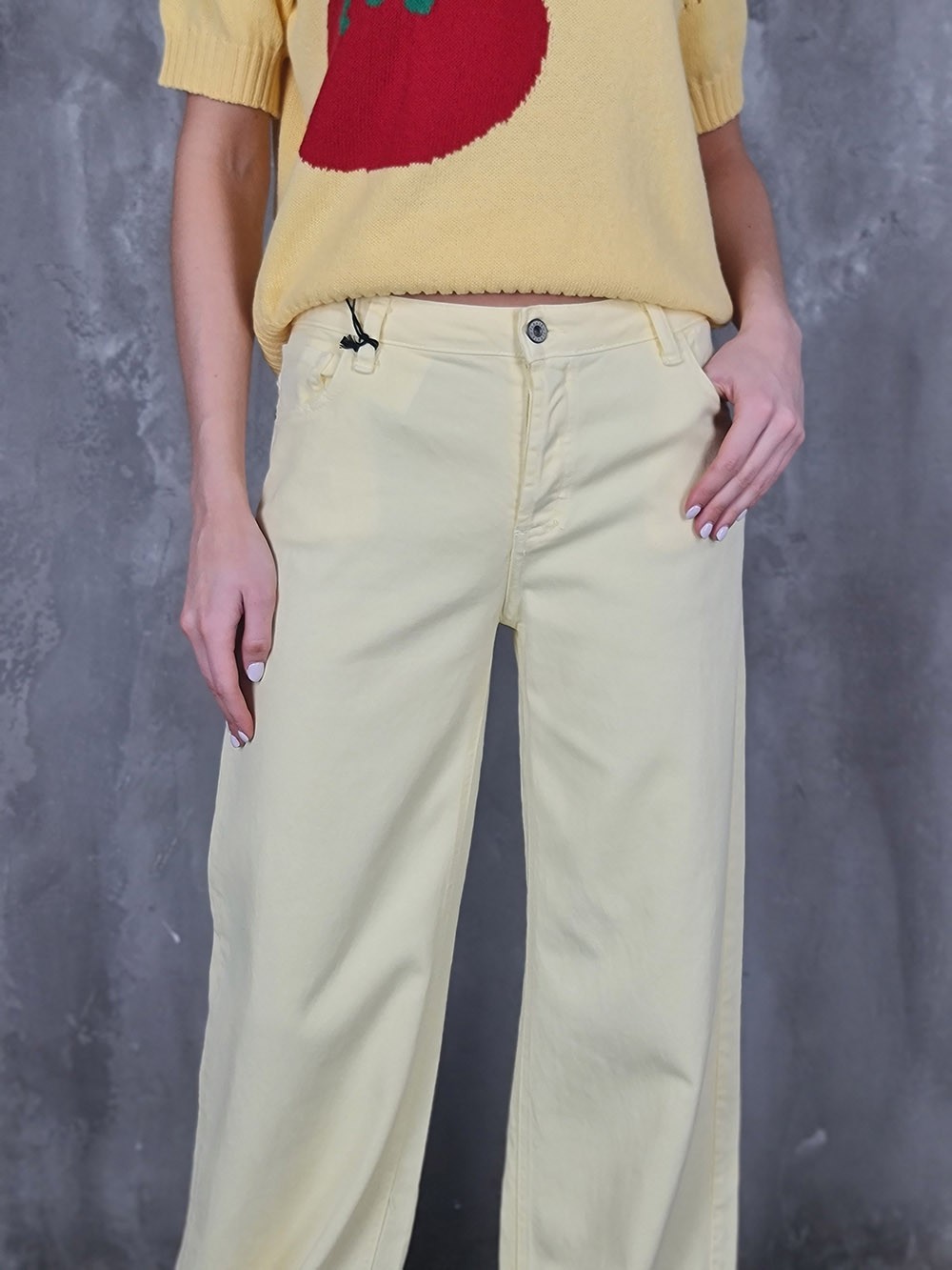 Джинсы Please широкие желтые , фотография №3