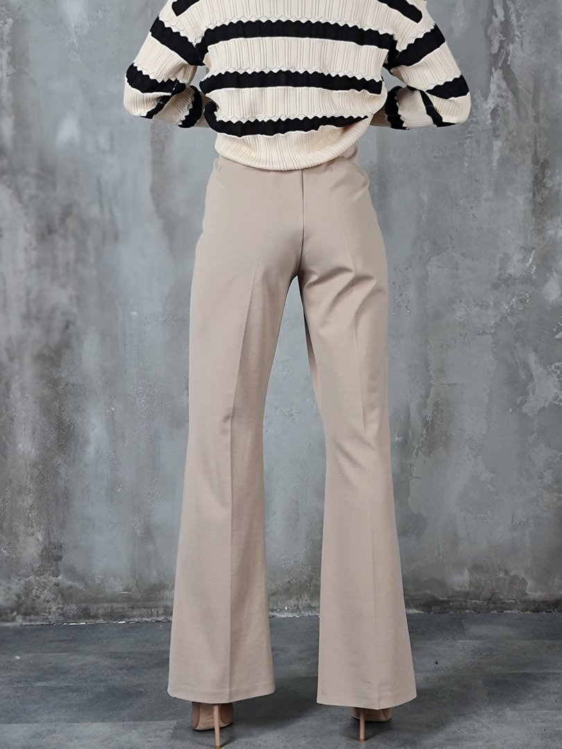 Брюки King Kong клёш классические песочные, фотография №3