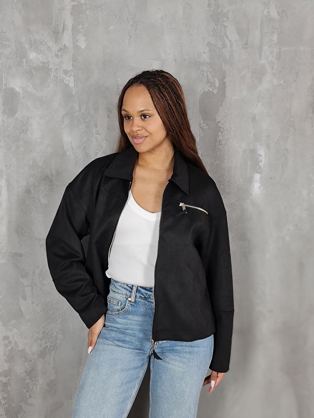 Бомбер CLOTHÉ замшевый черный, фотография №1