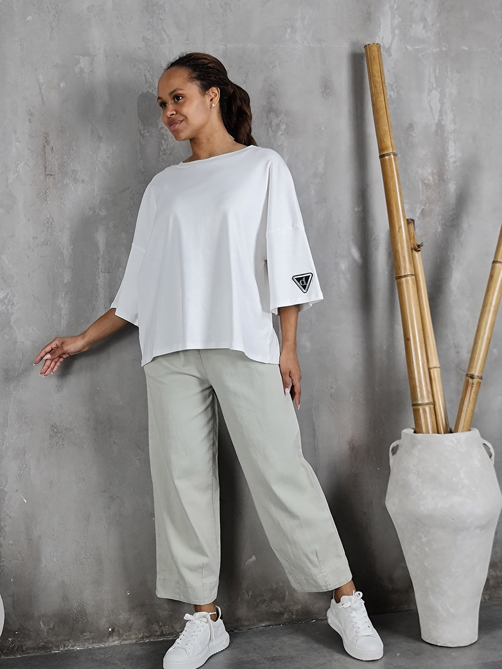 Брюки MIHO'S на резинке ментол , фотография №2