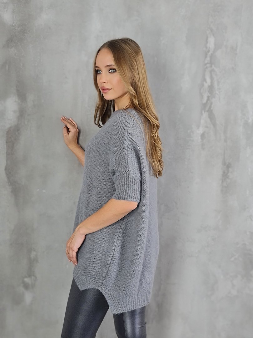 Джемпер Imperial oversize пушистый серый (Grigio), фотография №2