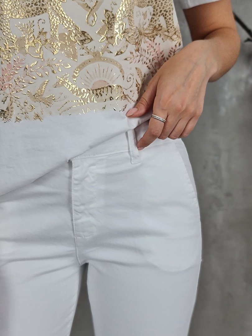 Брюки Defence клеш со стрелками белые, фотография №3