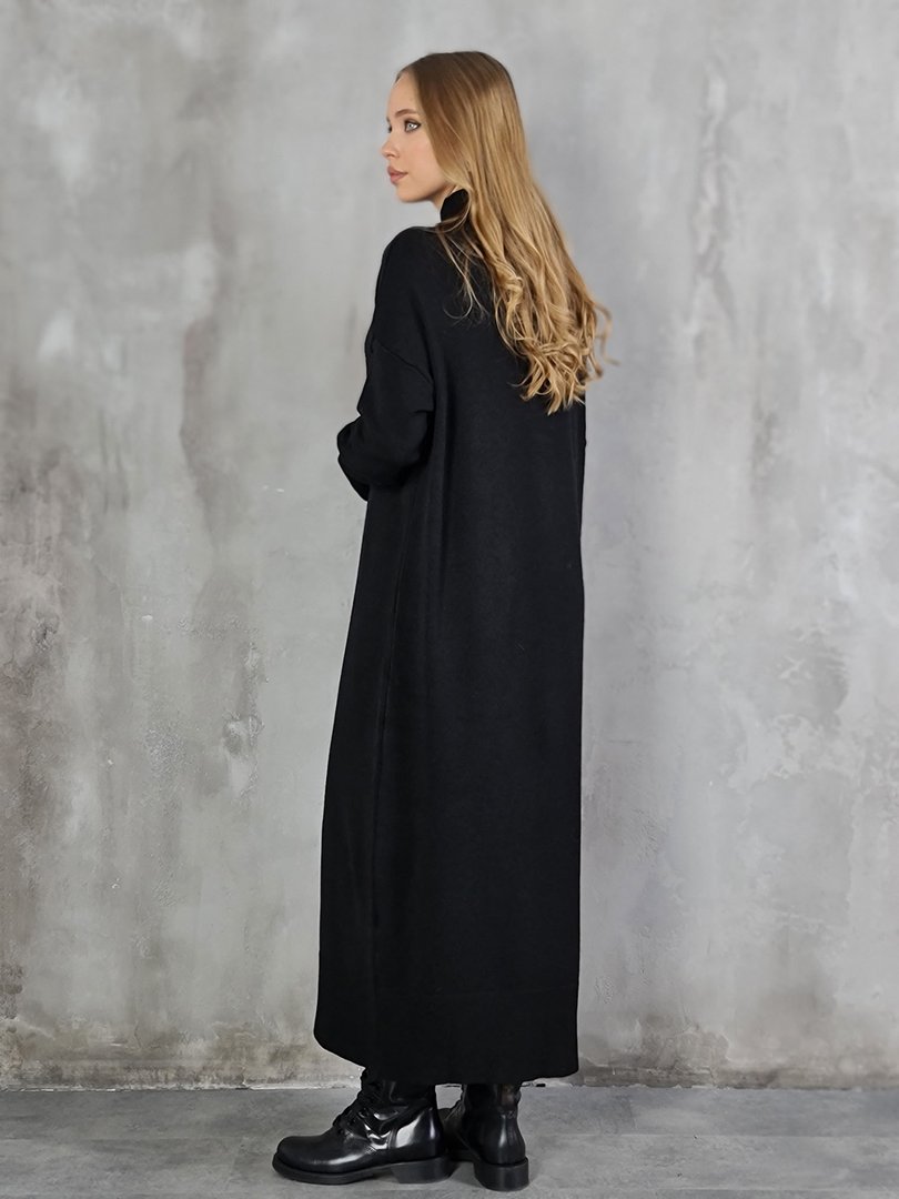 Платье CLOTHÉ вязаное макси чёрное , фотография №2
