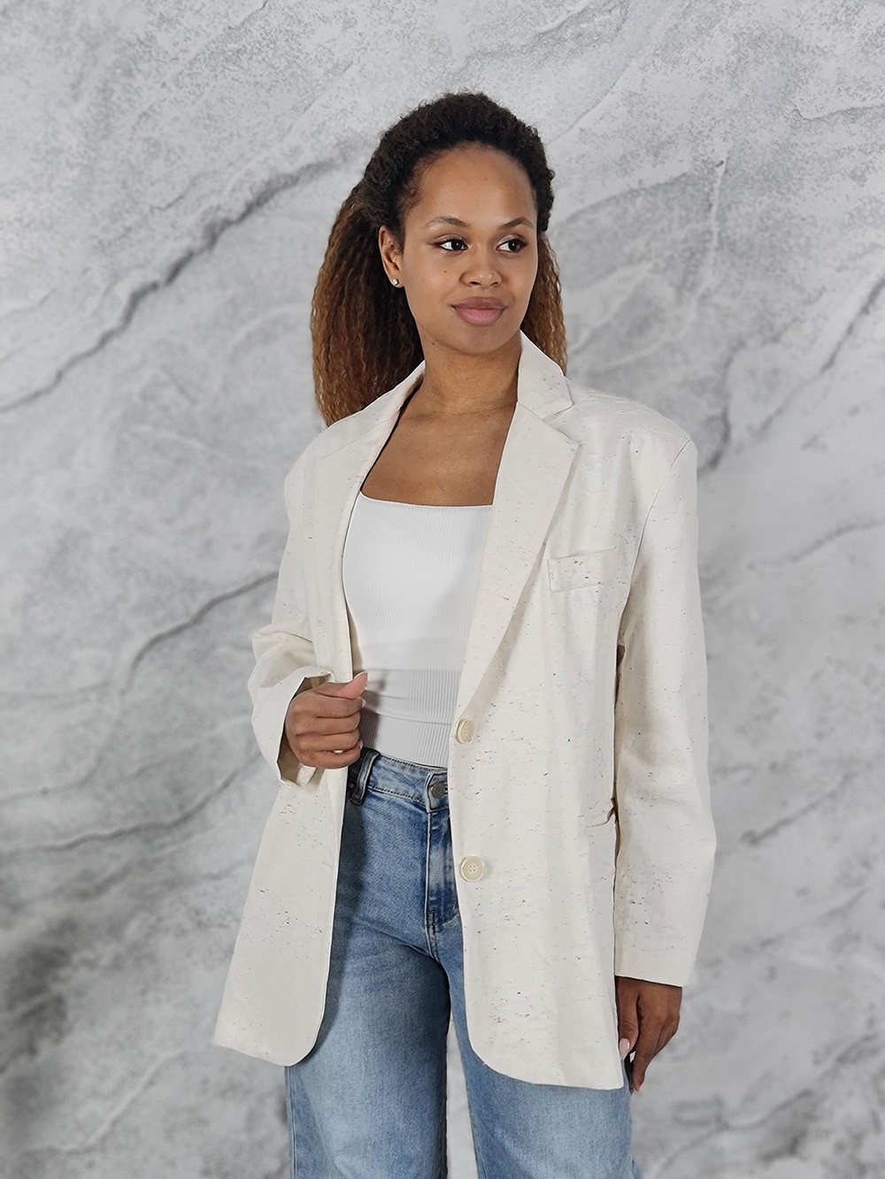 Пиджак MIHO'S молочный, фотография №1