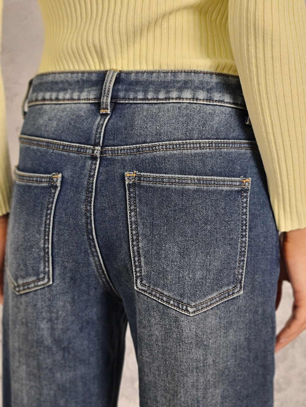 Джинсы утепленные Shaken синие, фотография №4