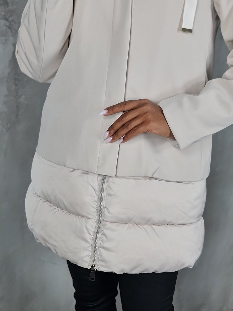 Куртка Ellen Rose комбинированная молочная , фотография №5