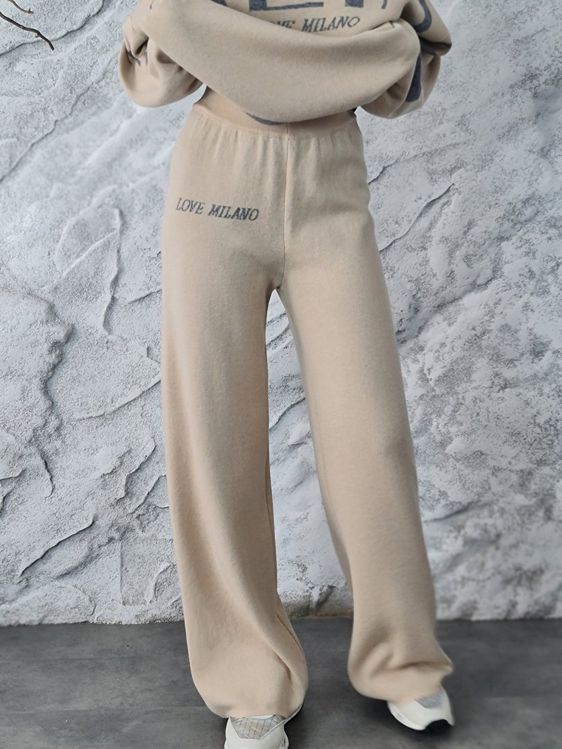 Костюм Barbara Alvisi джемпер и брюки песочный, фотография №6