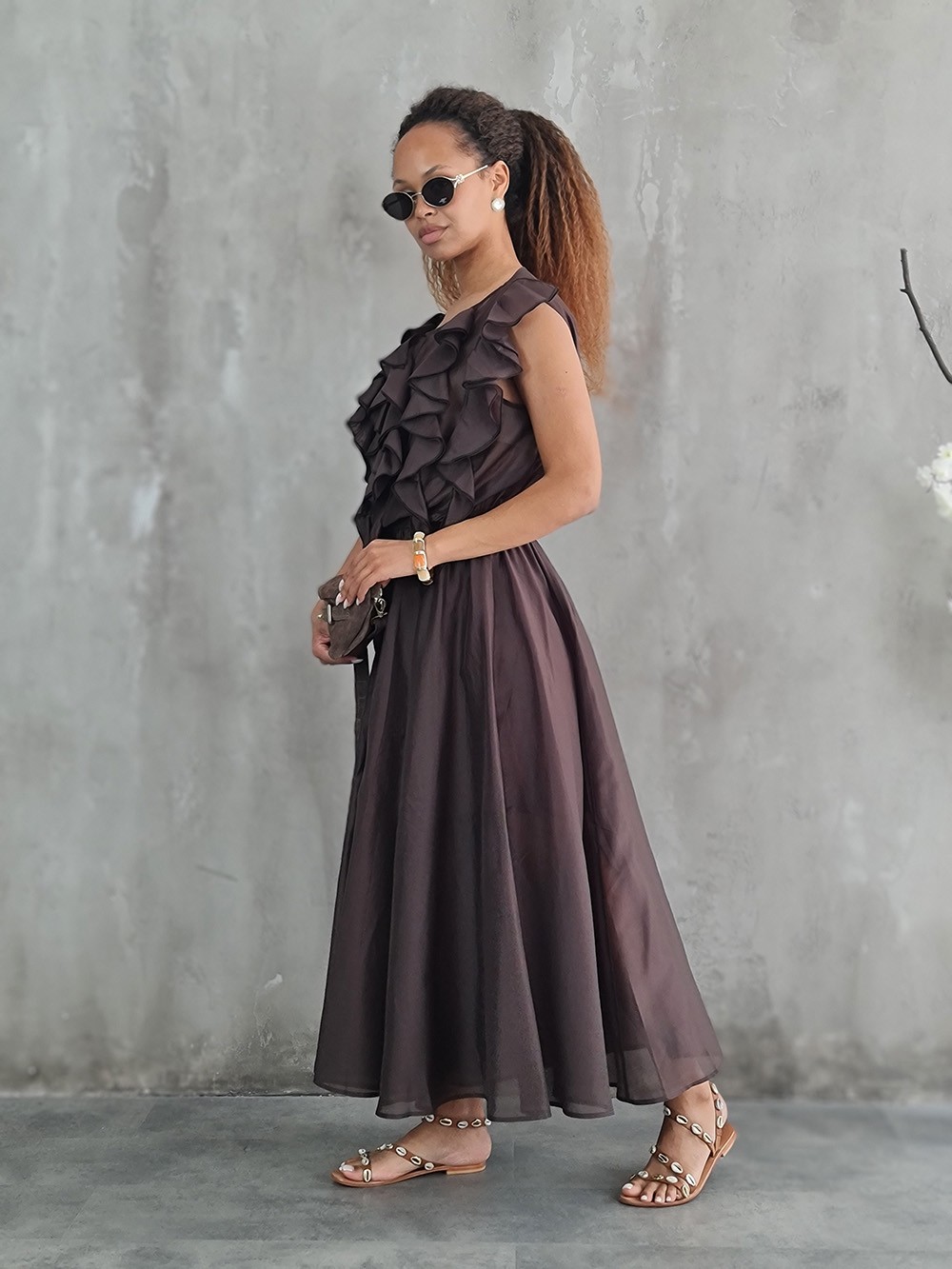 Костюм Imperial топ и юбка шоколад, фотография №2