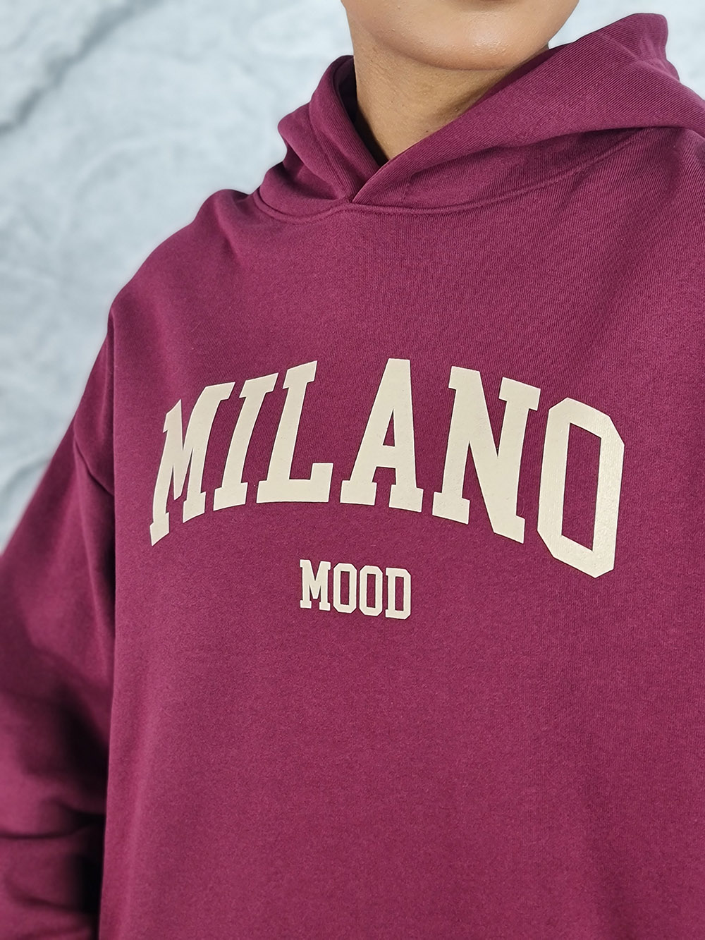 Костюм Barbara Alvisi с принтом "MILANO" винный, фотография №2