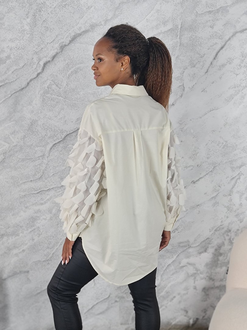 Рубашка Lara молочная, фотография №4